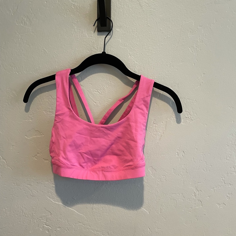 Pink Lululemon Sports Bra